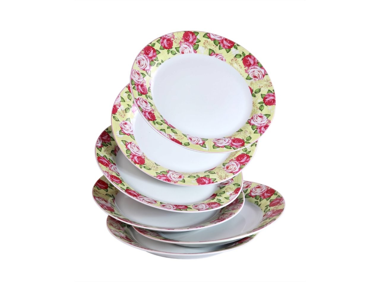 BA16 Mawar 6 Pcs Piring Makan 10.5 inch (26.6 cm)